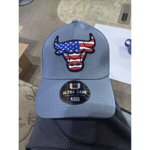 Patriotic Chicago Bulls NBA Cap Hat Ultra Game New One Size